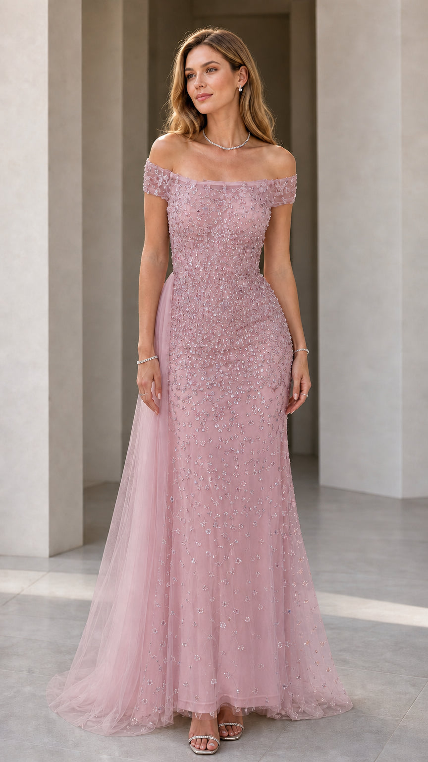 Front view of dusty rose color variant