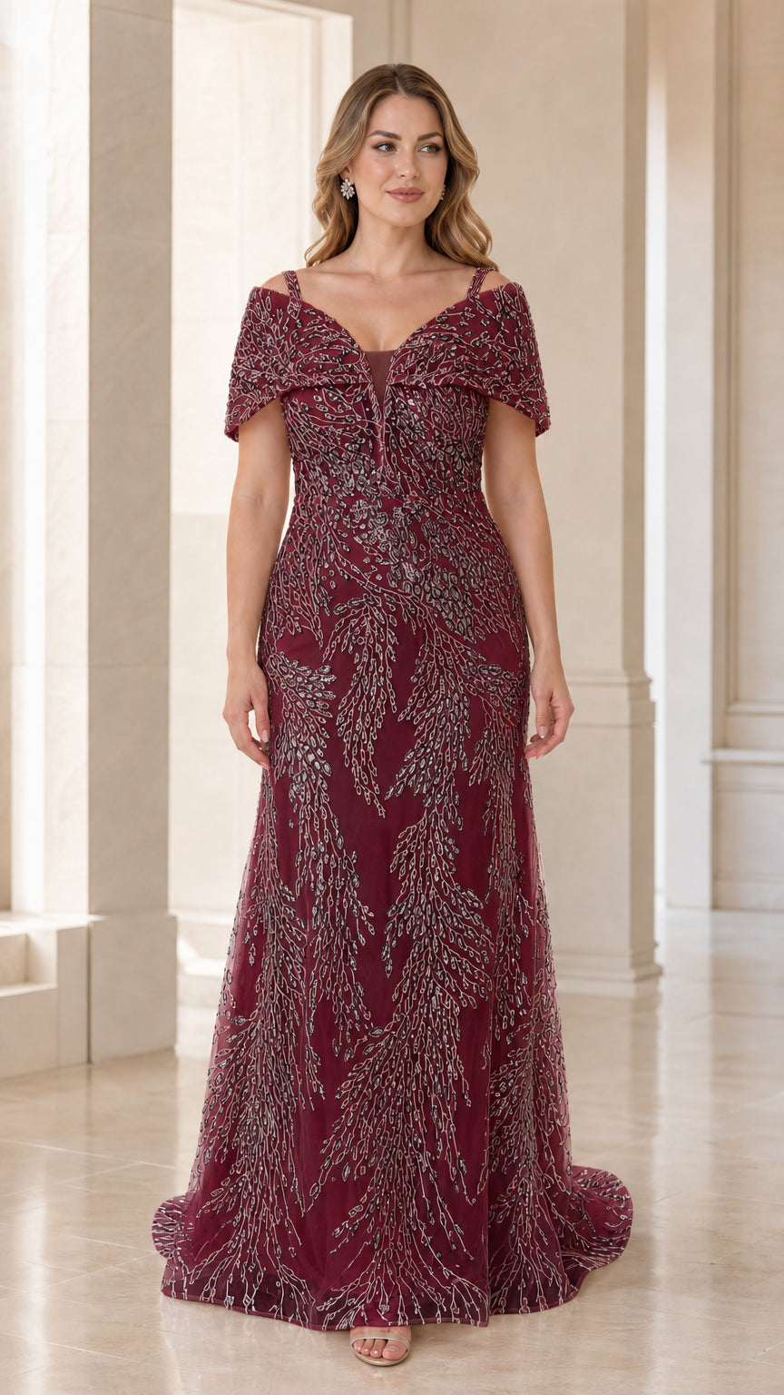 Full view of rich burgundy color variant