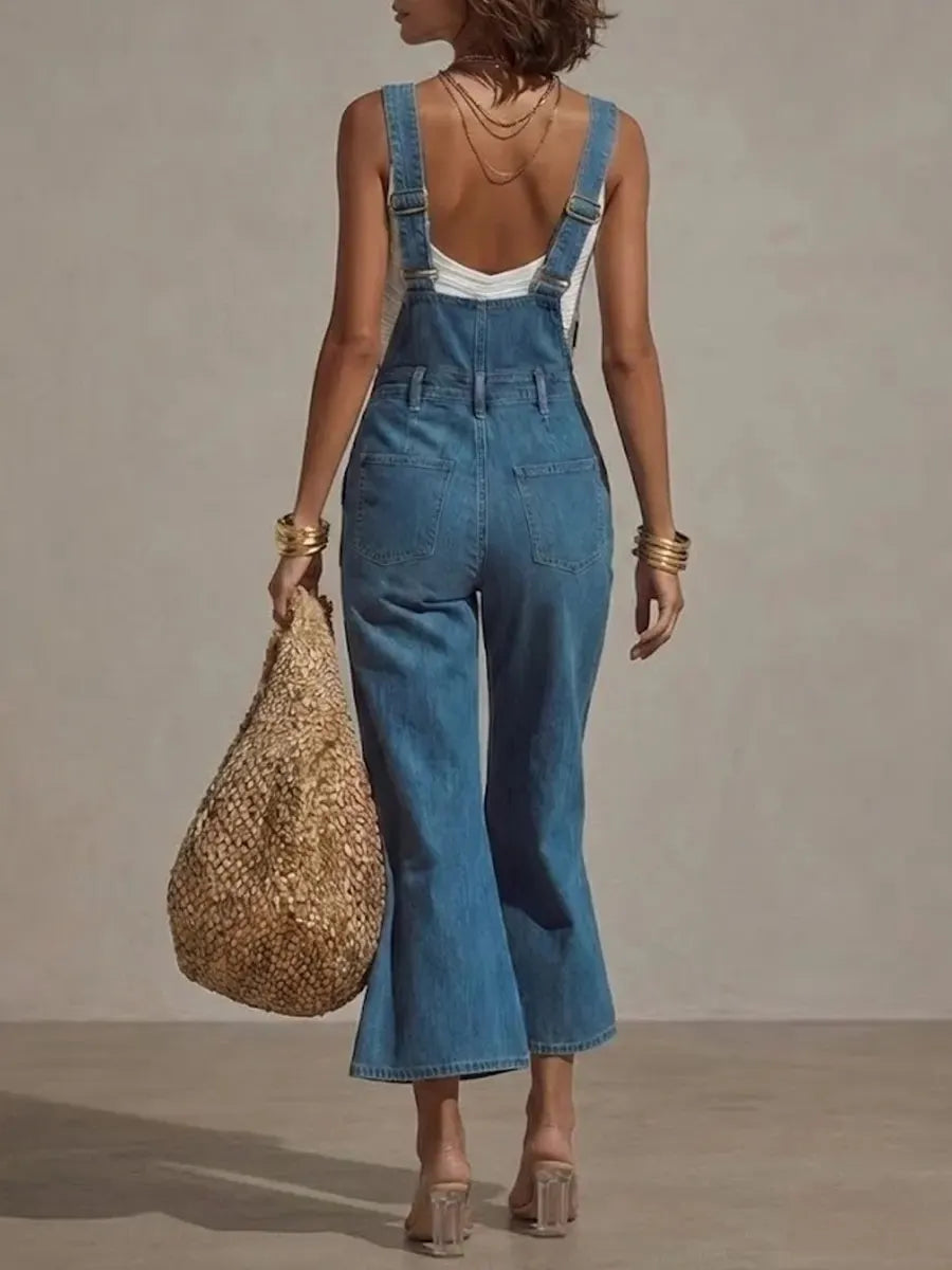 Women's Casual Denim Overalls
