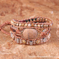 Unisex Natural Picture Stone Crystal N Bracelet