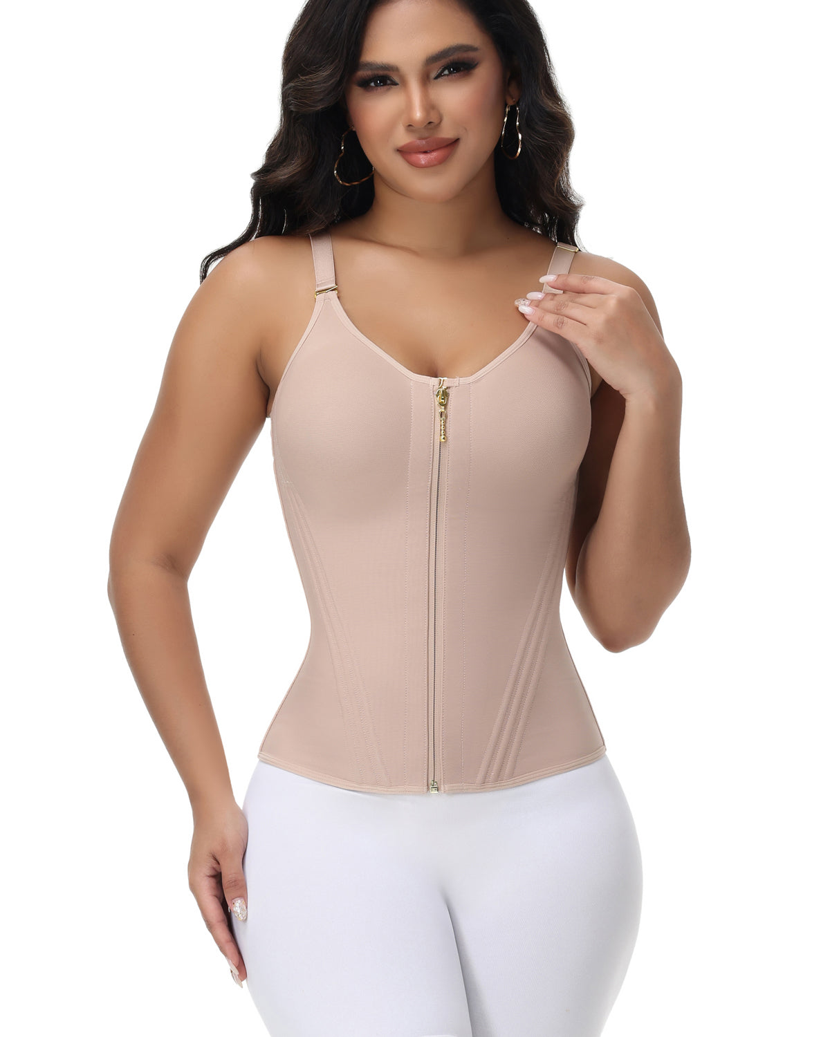 🎉 Fajas Colombianas Oblique Steel Bone Corset Hourglass Waist Trainer