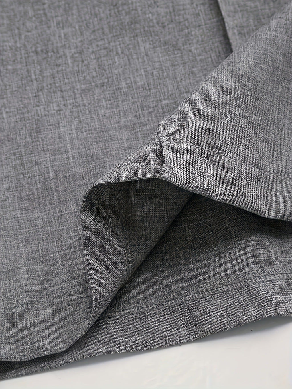 Chic And Sophisticated Grey Wide-leg Trousers With A Wrap-waist Design.