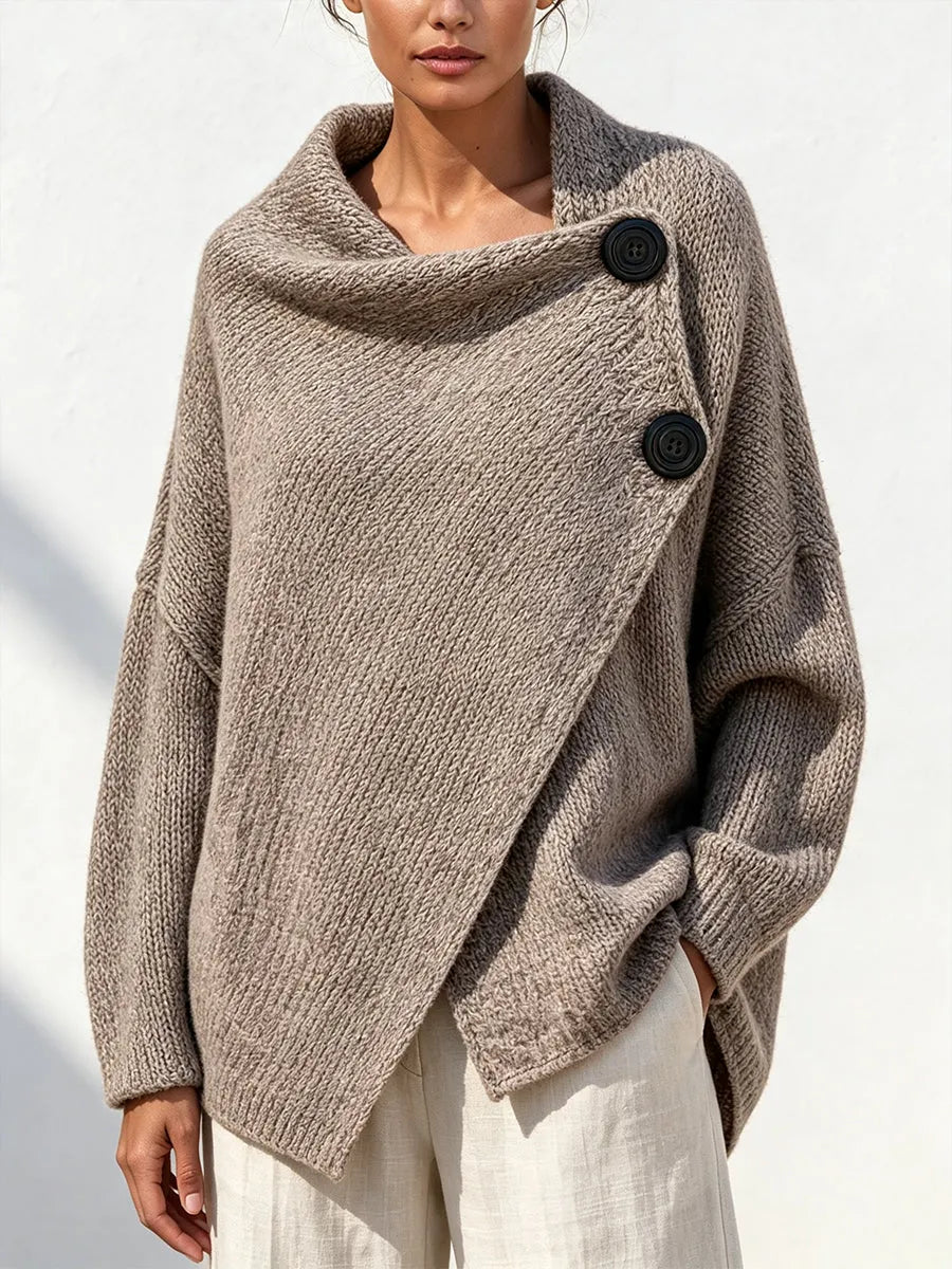 Cozy, Warm, And Loose-fitting Knit Cardigan