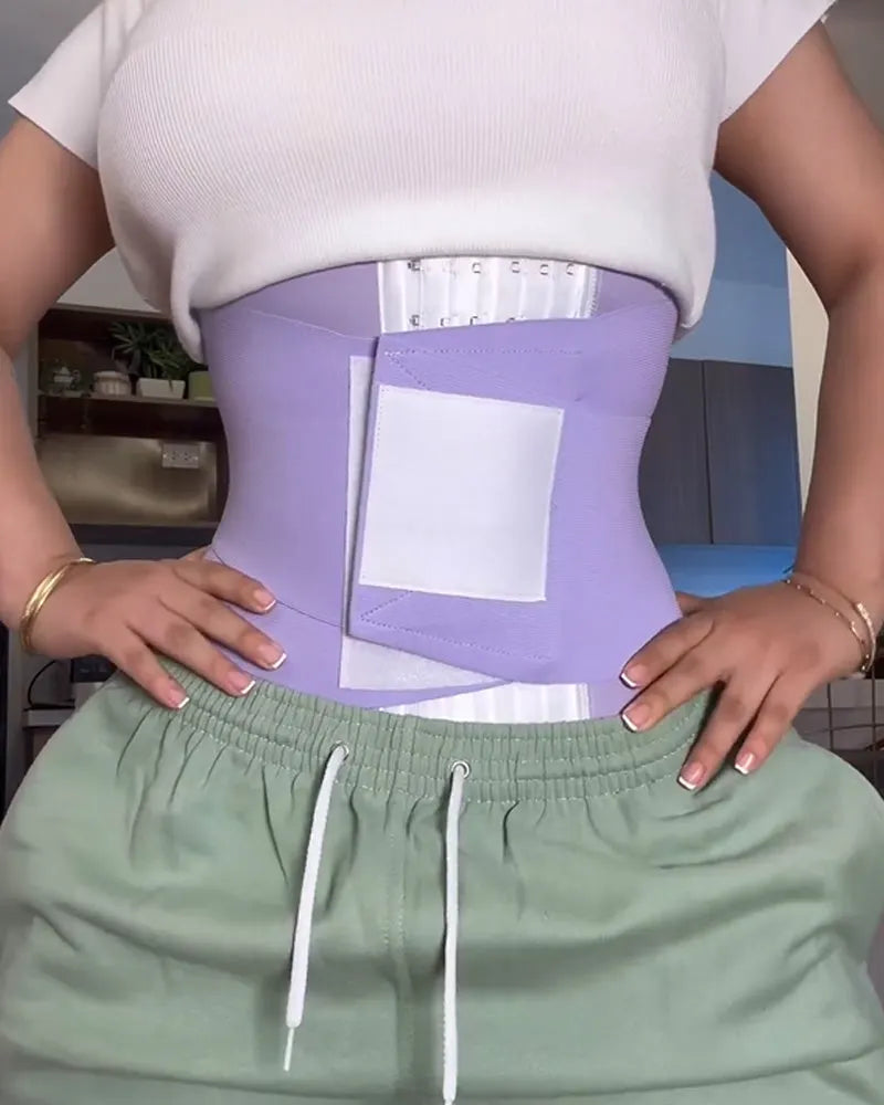 🎉 Women Double Compression Tummy Wrap Sweat Sauna Waist Trainer