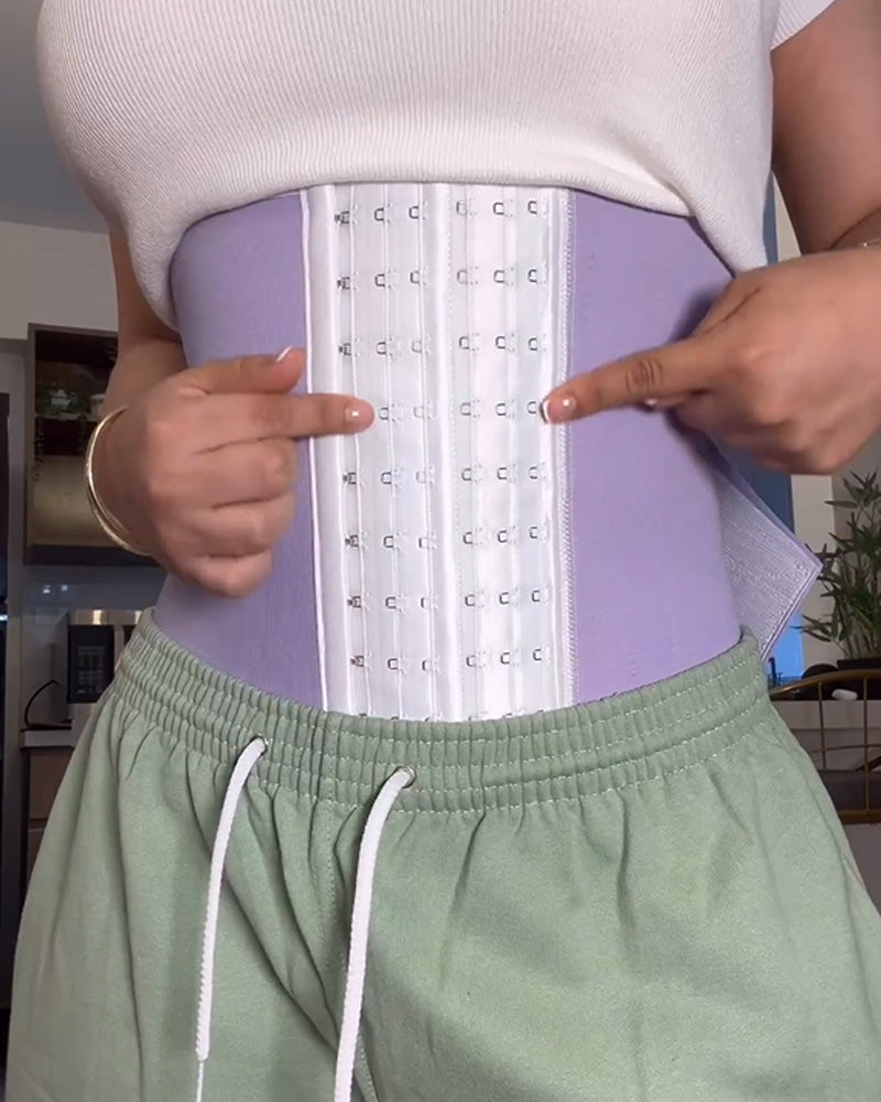 🎉 Women Double Compression Tummy Wrap Sweat Sauna Waist Trainer