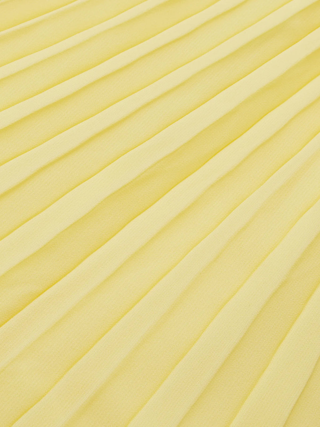 Yellow Pleated Chiffon Dress Square Neck Long Sleeve A-Line Gown