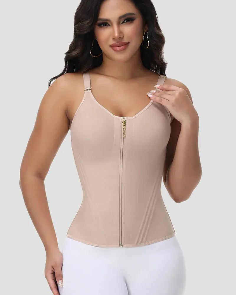 🎉 Fajas Colombianas Oblique Steel Bone Corset Hourglass Waist Trainer