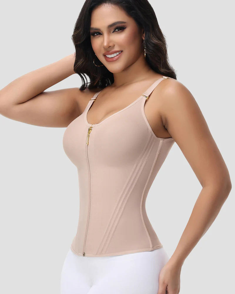 🎉 Fajas Colombianas Oblique Steel Bone Corset Hourglass Waist Trainer