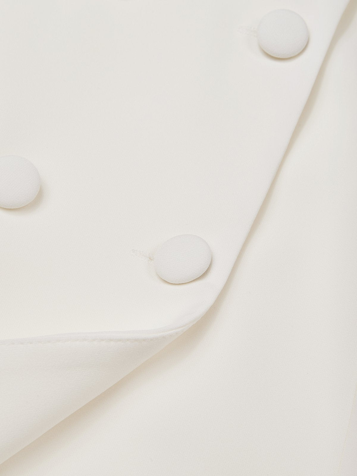 White Buckle Blazer V Neck Sleeveless A-Line Mini Homecoming Dress