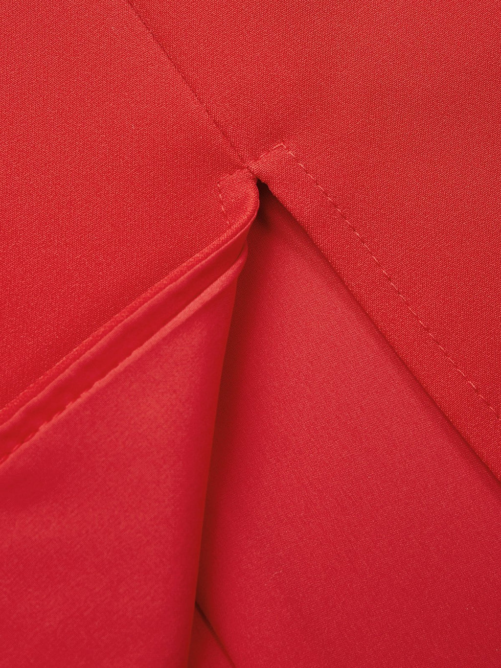 Red Slit Off The Shoulder A-Line Midi Dress