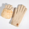 Cozy Winter Gloves With Fuzzy Cuff