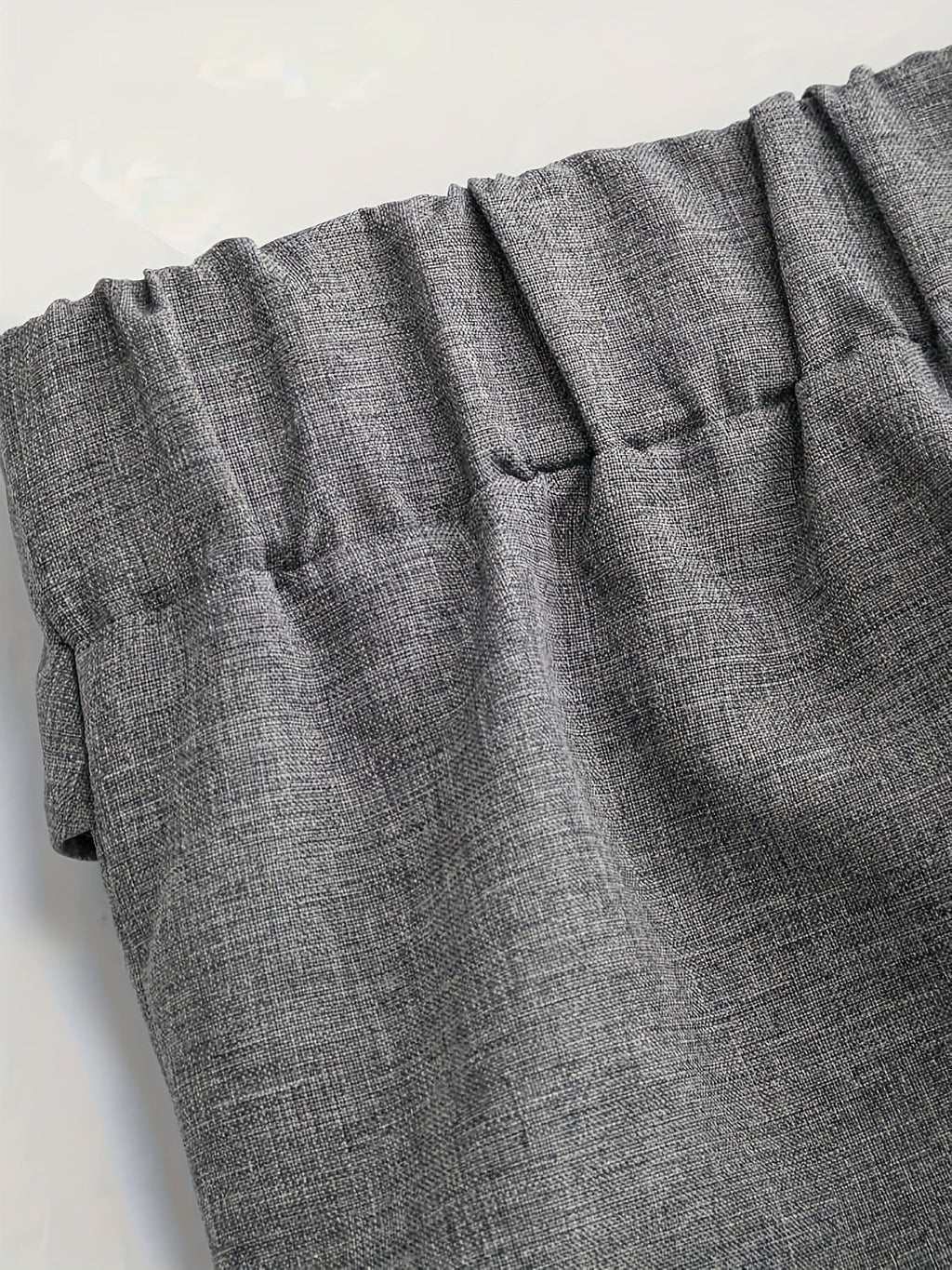 Chic And Sophisticated Grey Wide-leg Trousers With A Wrap-waist Design.