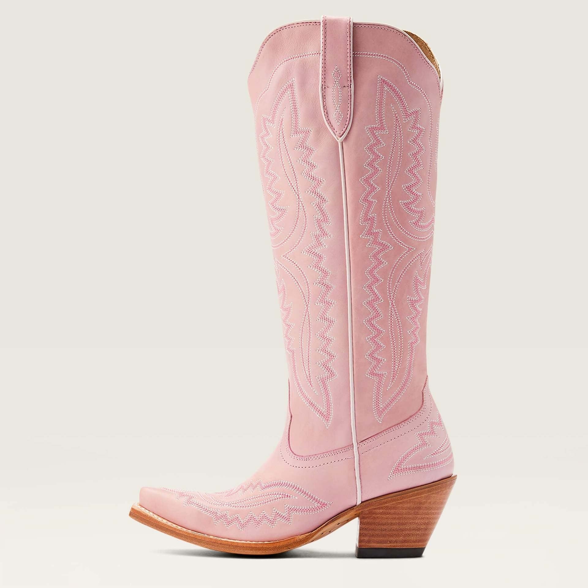 Women's Vintage Embroidered Pointed Toe Square Heel Western Boots