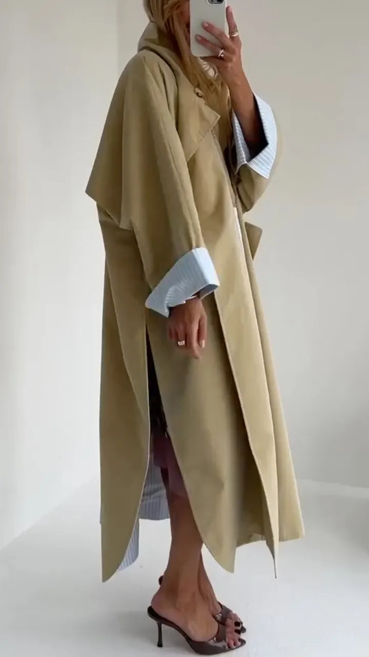 Oversized Long Trench Coat