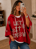 Let It Snow Rhinestone Effect Hoodie