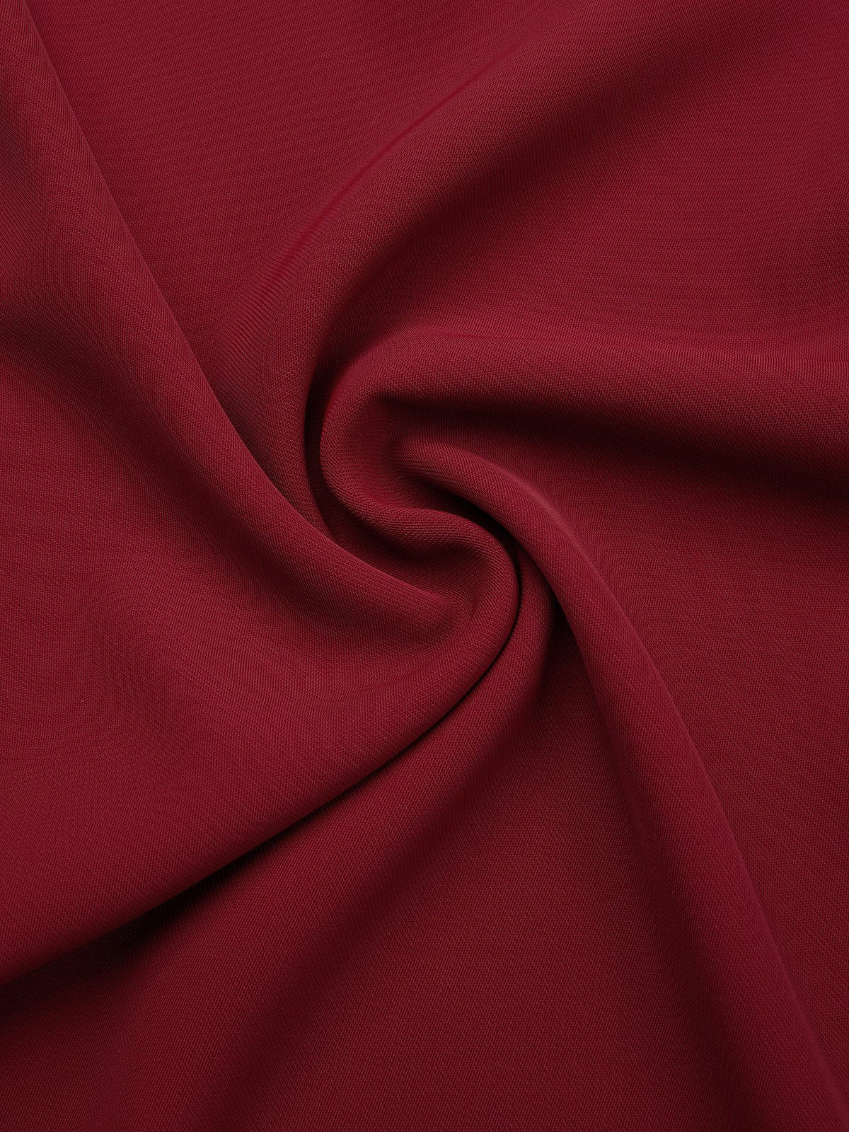 Wine Red Ruffled Classic One Shoulder Mermaid Maxi Dress