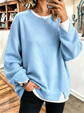 Cozy Chic Fake-two-piece Sweatshirt