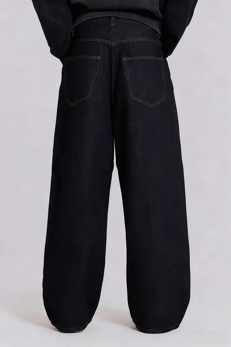 Women's Street Letter-Print Loose-Fit Jeans
