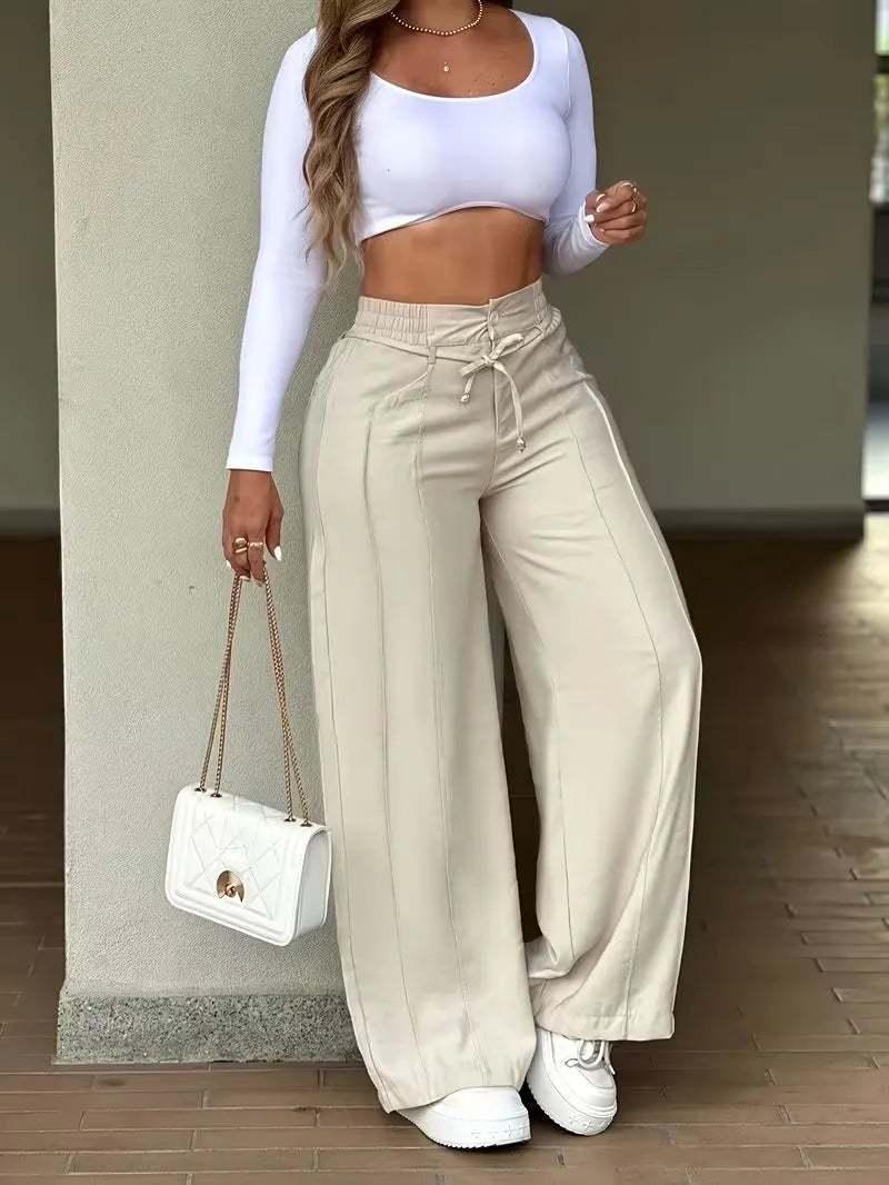 Cozy Stretch Cotton-blend Trousers