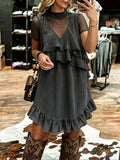 Boho Fishnet Tiered Dress