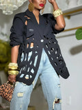 Stylish Cut-out Blazer