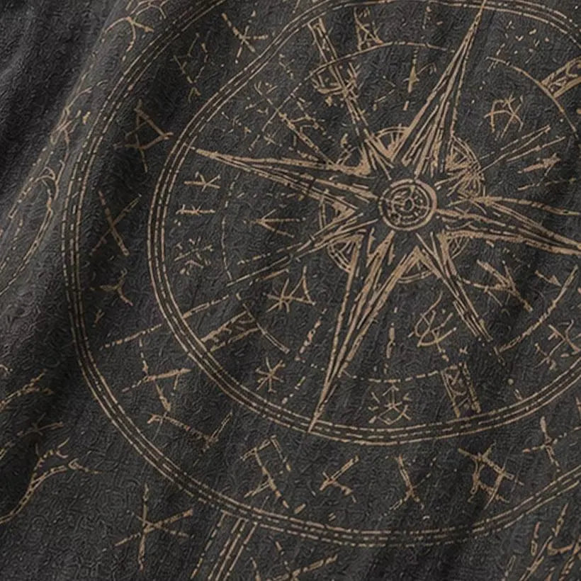 Men Vintage Norse Symbol Harem Pants