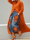 👗Casual Linen And Cotton Shirt Dress