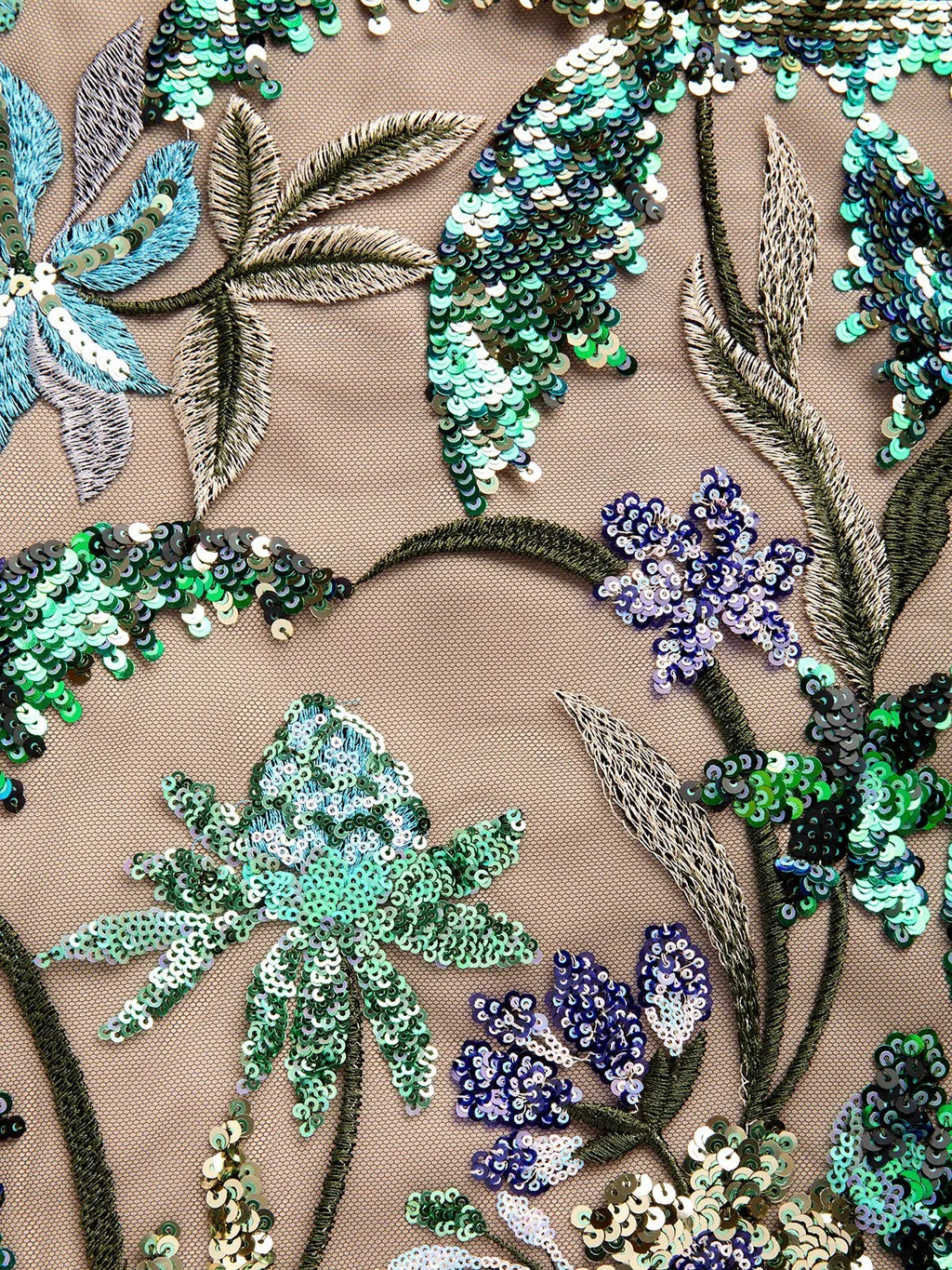 Green Glitter Slit Sequin Boat Neck Short Sleeve Sheath Maxi Dress