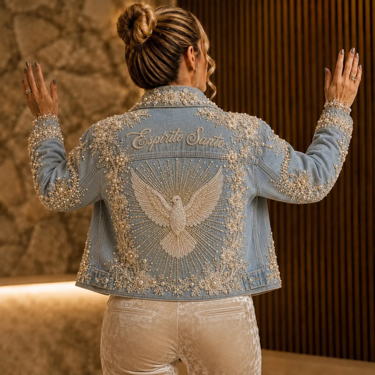 Pearl Dove  Denim Jacket