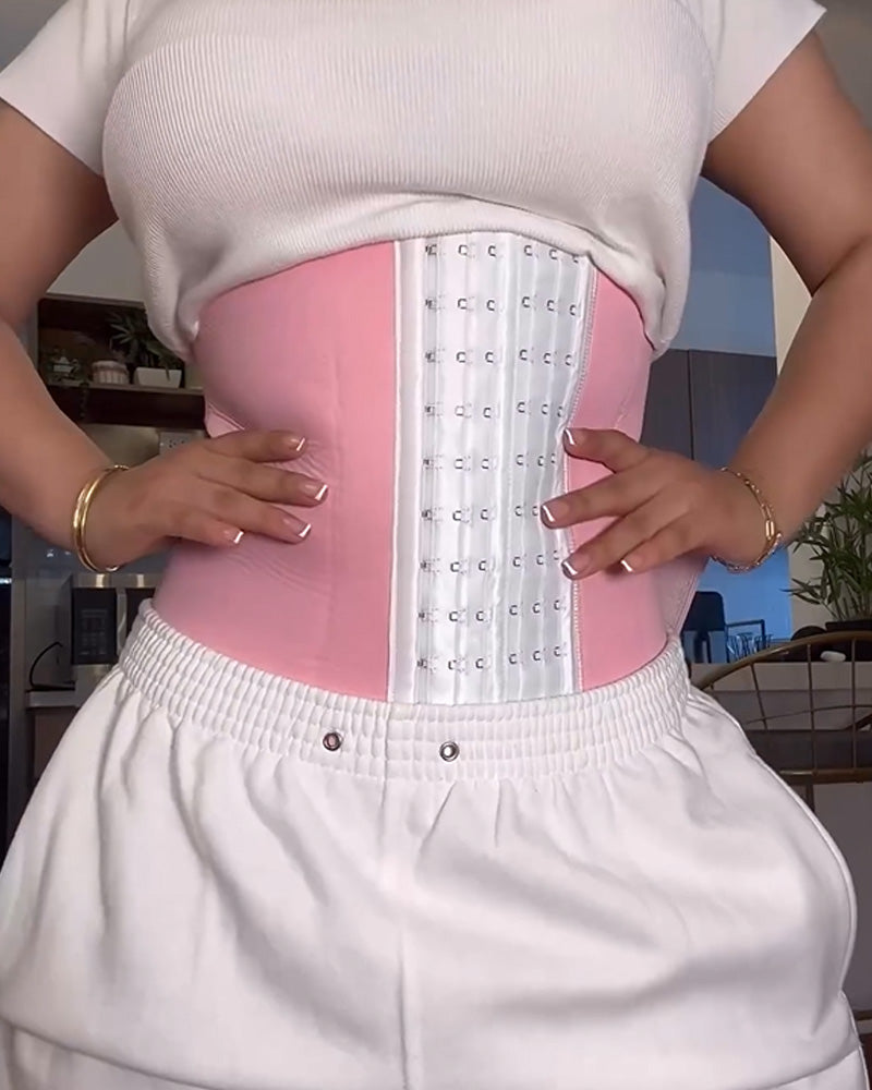 🎉 Women Double Compression Tummy Wrap Sweat Sauna Waist Trainer