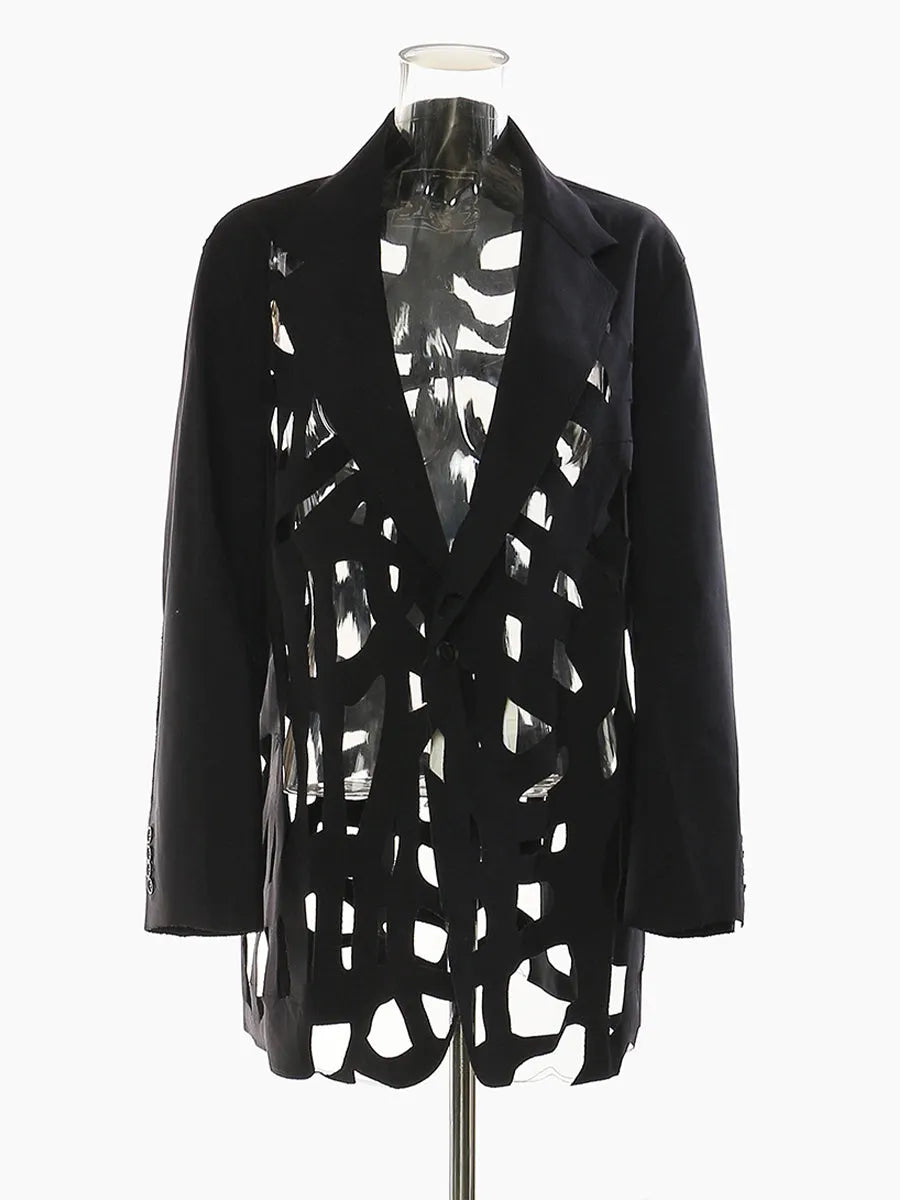 Stylish Cut-out Blazer